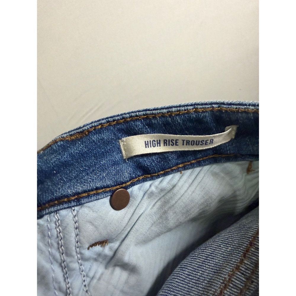 Wrangler High Rise Trouser Jeans Blue Flare Wide Leg Medium Wash 27x32 - Picture 5 of 7